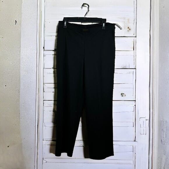 Alfred Dunner Women's 14 Black Dress Pants, Flat Front new - Picture 1 of 5